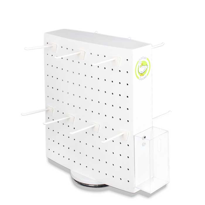 雙面旋轉(zhuǎn)展示掛架，亞克力珠寶首飾展示架